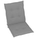 Garden Chair Cushions 6 Pcs Grey 100x50x3 Cm Toaotx