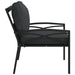 Garden Chair With Grey Cushions 68x76x79 Cm Steel Tlxioa