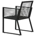 Garden Chairs 2 Pcs Black Pvc Rattan Anpix