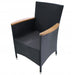 Garden Chairs 2 Pcs With Cushions Poly Rattan Black Axpix