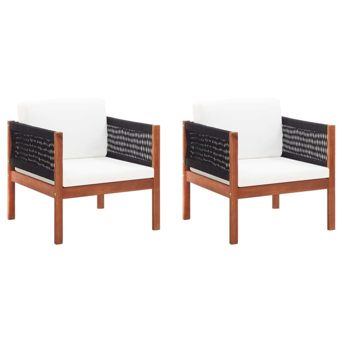 Garden Chairs 2 Pcs Solid Acacia Wood Altax