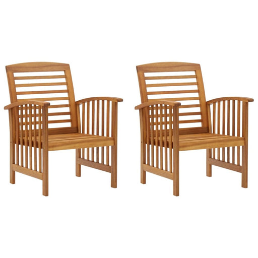 Garden Chairs 2 Pcs Solid Acacia Wood Tobxpl