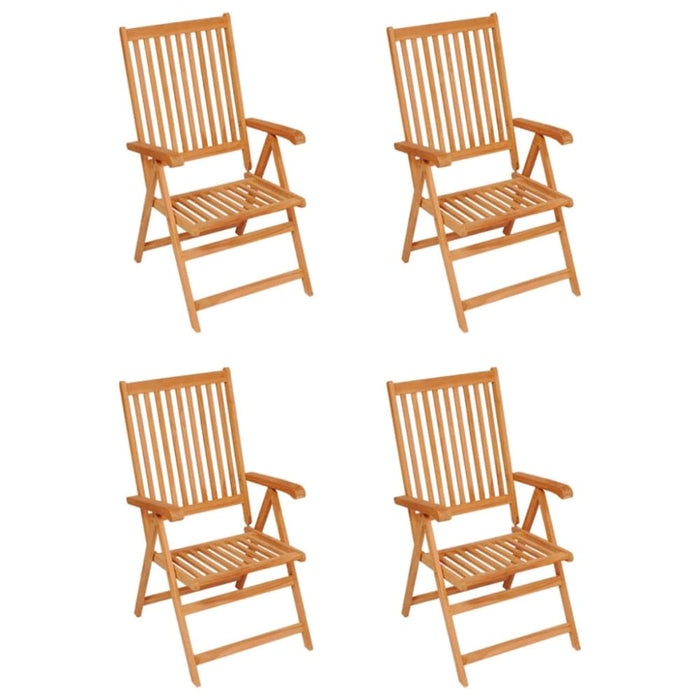 Garden Chairs 4 Pcs With Anthracite Cushions Solid Teak