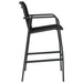 Garden Bar Chairs 4 Pcs Black Textilene Anooi