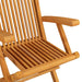 Garden Chairs With Cream Cushions 2 Pcs Solid Teak Wood