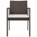 Garden Chairs With Cushions 2 Pcs Brown 56.5x57x83 Cm Poly