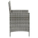 Garden Chairs With Cushions 2 Pcs Poly Rattan Grey Tollnx