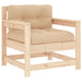 Garden Chairs With Cushions 2 Pcs Solid Wood Pine Nxpplx