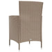 Garden Chairs With Cushions 4 Pcs Poly Rattan Beige Tollkx