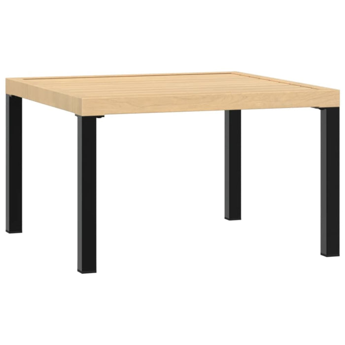 Garden Coffee Table Black 65x65x40 Cm Aluminium Abbnpit