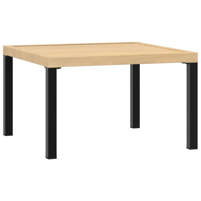 Garden Coffee Table Black 65x65x40 Cm Aluminium Abbnpit