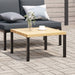 Garden Coffee Table Black 65x65x40 Cm Aluminium Abbnpit