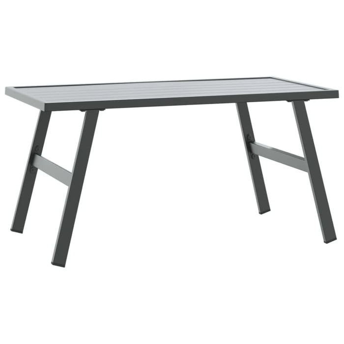 Garden Coffee Table Black 90x45x35 Cm Powder-coated Steel