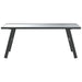 Garden Coffee Table Black 90x45x35 Cm Powder-coated Steel