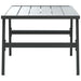 Garden Coffee Table Black 90x45x35 Cm Powder-coated Steel