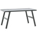 Garden Coffee Table Black 90x45x35 Cm Powder-coated Steel