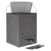 Garden Composter Brown 60x60x83 Cm 300 l Aplno