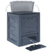 Garden Composters 3 Pcs Grey 60x60x73 Cm 780 l Xinkxb