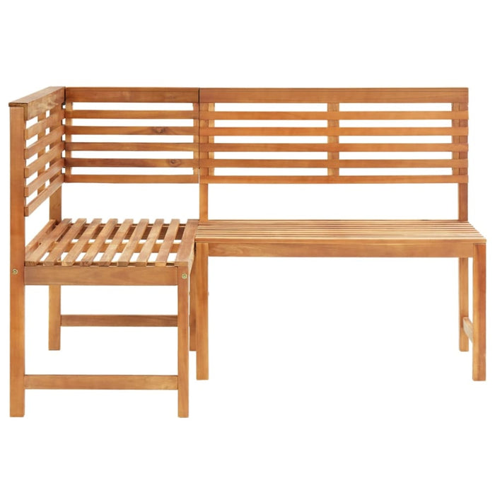 Garden Corner Bench 140 Cm Solid Acacia Wood Toxaxx