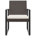 Garden Dining Chairs 2 Pcs Black Pp Rattan Tlbxbt