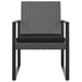 Garden Dining Chairs 2 Pcs Dark Grey Pp Rattan Tlbxbp