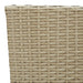 Garden Dining Chairs 2 Pcs Poly Rattan Beige Tobppt