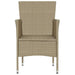 Garden Dining Chairs 2 Pcs Poly Rattan Beige Tobppt