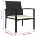 Garden Dining Chairs 2 Pcs Poly Rattan Black Topoob