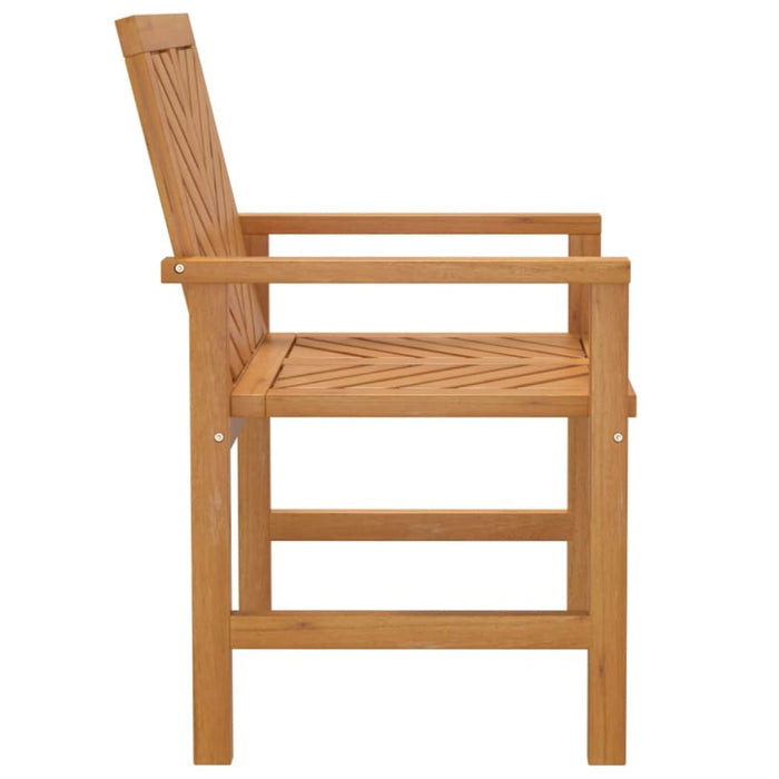 Garden Dining Chairs 3 Pcs Solid Wood Acacia Tlxxxn