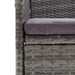 Garden Dining Chairs 4 Pcs Poly Rattan Grey Tobpli