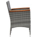 Garden Dining Chairs 4 Pcs Poly Rattan Grey Tobpli