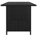 Garden Dining Table Black 110x70x65 Cm Poly Rattan Totpoo