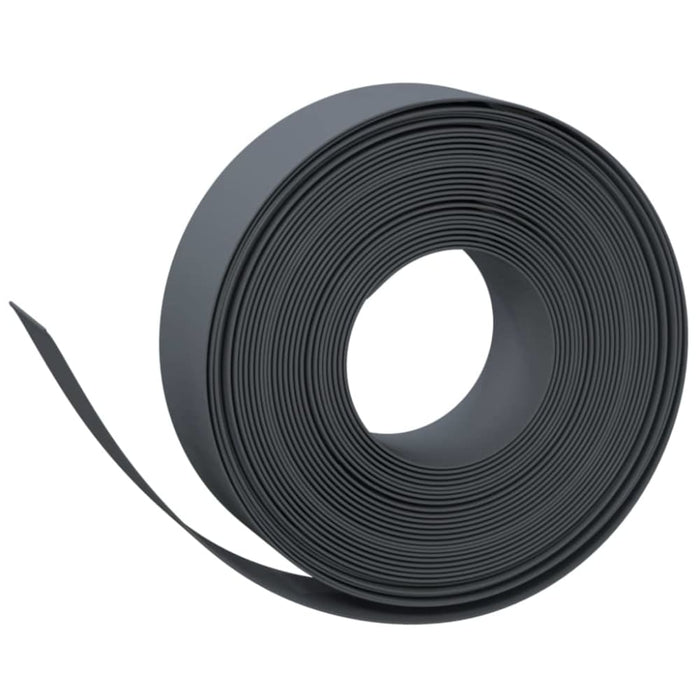 Garden Edging Grey 10 m 15 Cm Polyethylene Opatkl