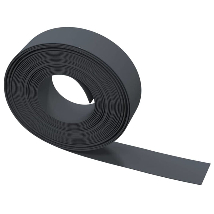 Garden Edging Grey 10 m 15 Cm Polyethylene Opatkl