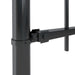 Garden Fence With Hoop Top Steel 3.4x0.6 m Black Xiiltk