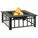 Garden Fire Pit With Pokerxxl Steel Toonnn