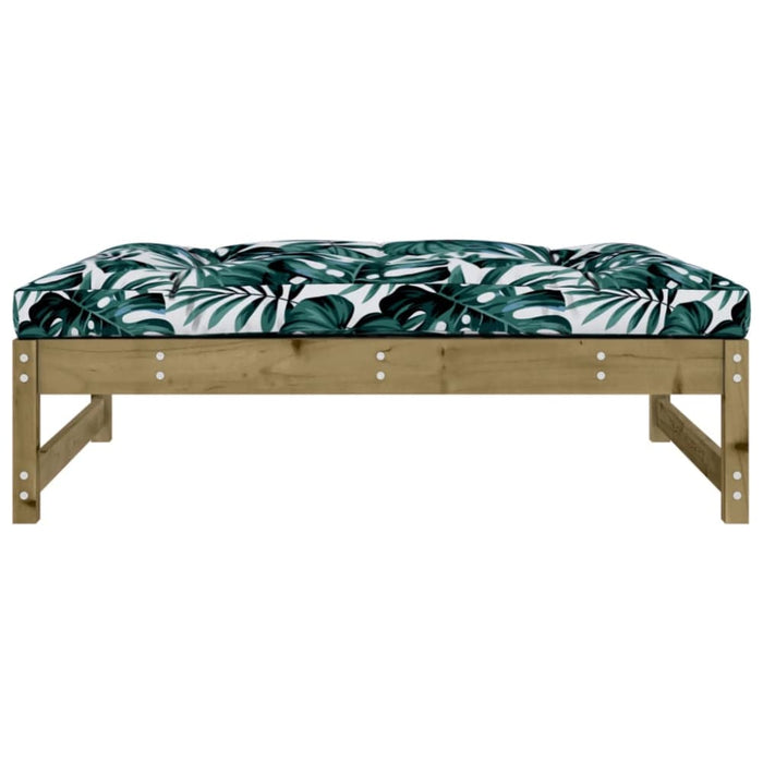 Garden Footstool 120x80 Cm Impregnated Wood Pine Nxpiat