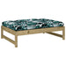 Garden Footstool 120x80 Cm Impregnated Wood Pine Nxpiat