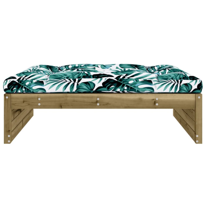 Garden Footstool 120x80 Cm Impregnated Wood Pine Nxpiio