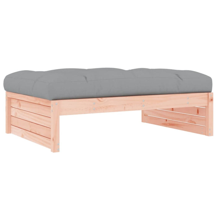 Garden Footstool 120x80 Cm Solid Wood Douglas Nxpiib