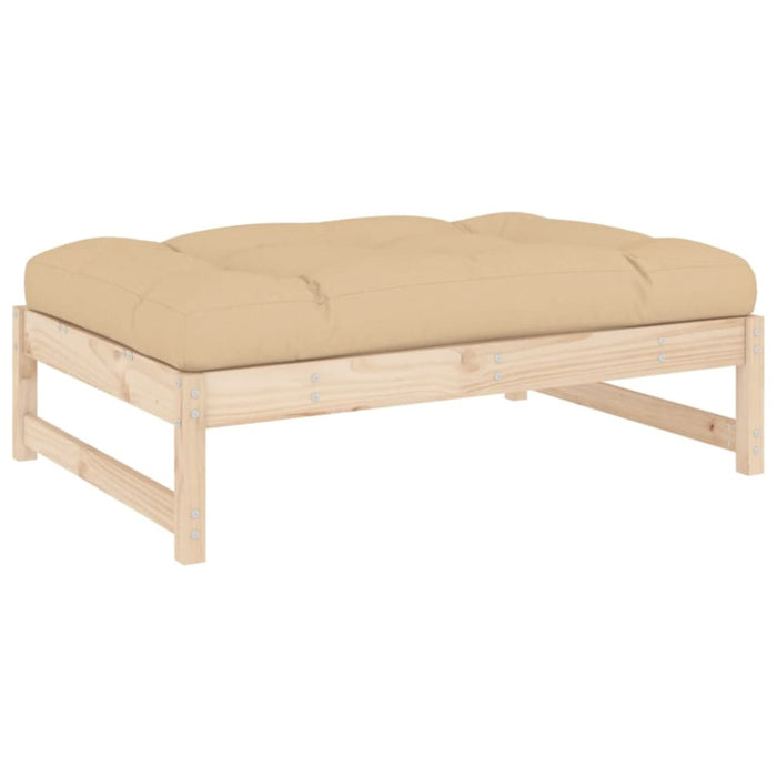 Garden Footstool 120x80 Cm Solid Wood Pine Nxpiti