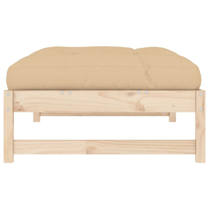 Garden Footstool 120x80 Cm Solid Wood Pine Nxpiti