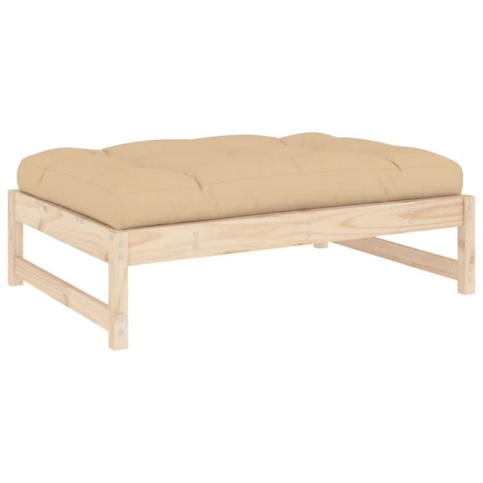 Garden Footstool 120x80 Cm Solid Wood Pine Nxpiti