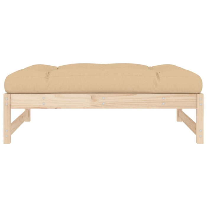 Garden Footstool 120x80 Cm Solid Wood Pine Nxpiti