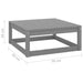 Garden Footstools With Cushions 2 Pcs Grey Solid Pinewood