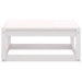 Garden Footstools With Cushions 2 Pcs White Solid Pinewood