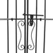 Garden Gate Black 121x8x150 Cm Wrought Iron Tltatx