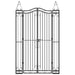 Garden Gate Black 121x8x200 Cm Wrought Iron Tltata