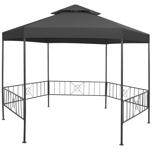 Garden Gazebo 323x275x265 Cm Anthracite Aiklo