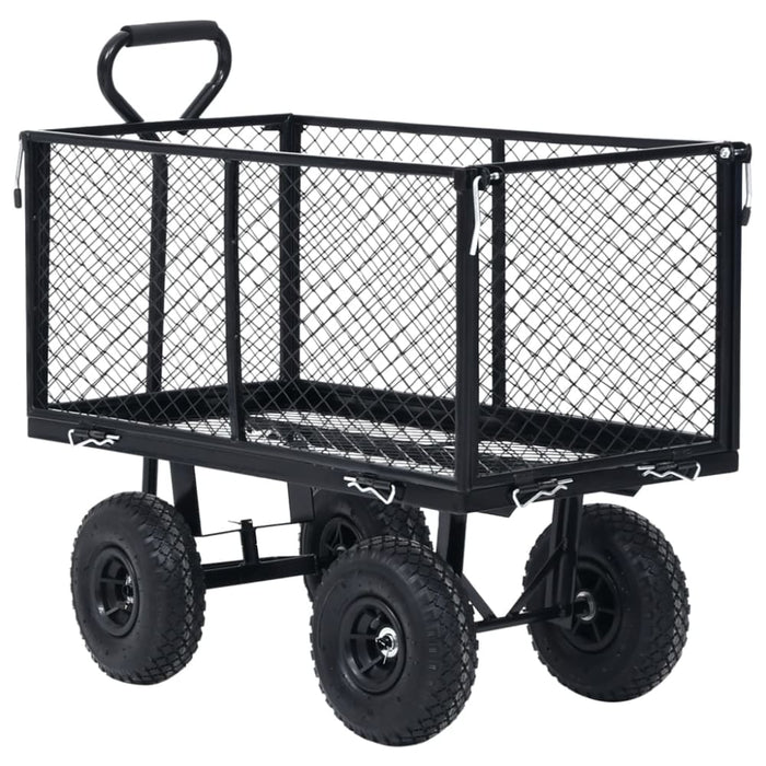 Garden Hand Trolley Black 350 Kg Kxpnx